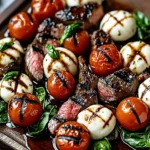 Balsamic Grilled Flank Steak Caprese