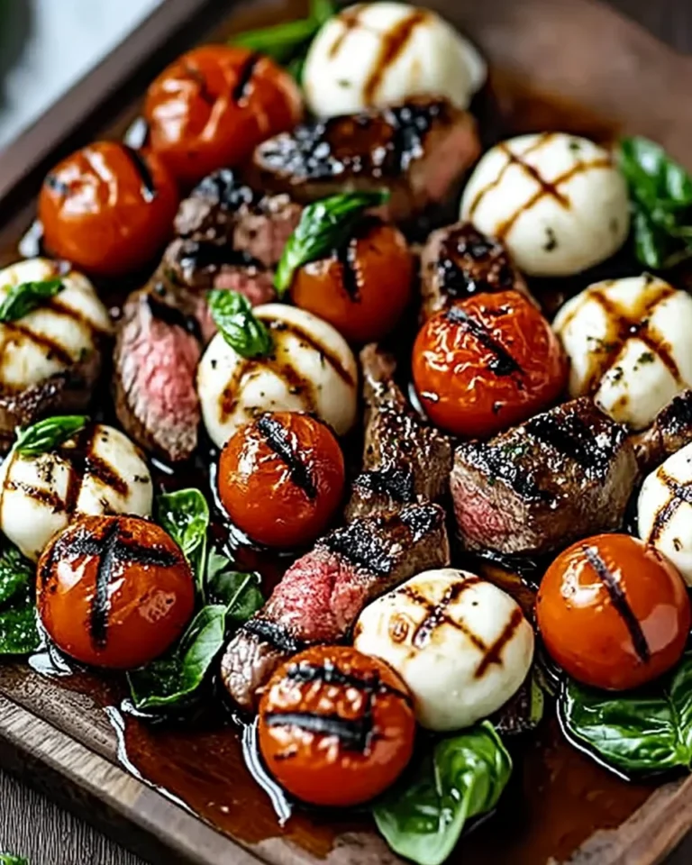 Balsamic Grilled Flank Steak Caprese