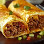 Beef and Cheese Chimichangas