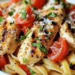 Bruschetta Chicken with Pasta
