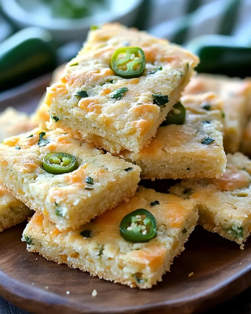 Cheesy Jalapeño Shortbread