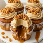 Churro Caramel Crunch Cupcakes