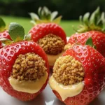 Cookie Butter Stuffed Strawberries