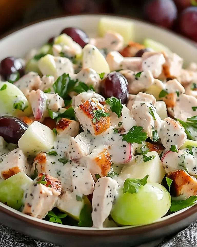 Creamy Chicken, Apple & Grape Salad