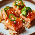 Crispy Rice with Spicy Salmon
