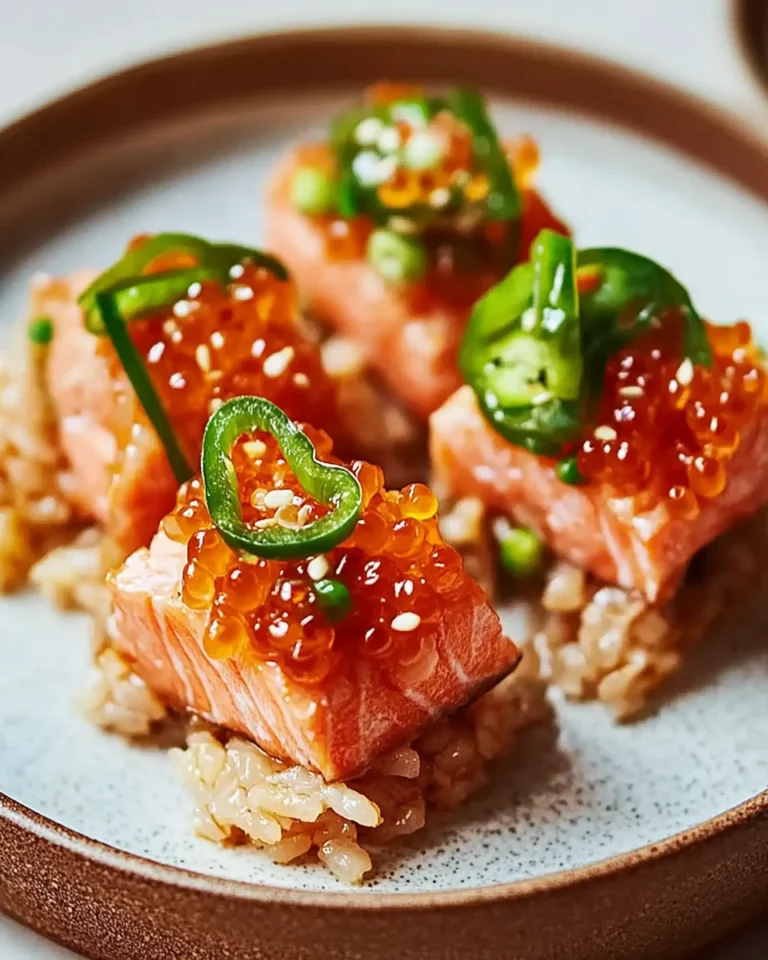 Crispy Rice with Spicy Salmon