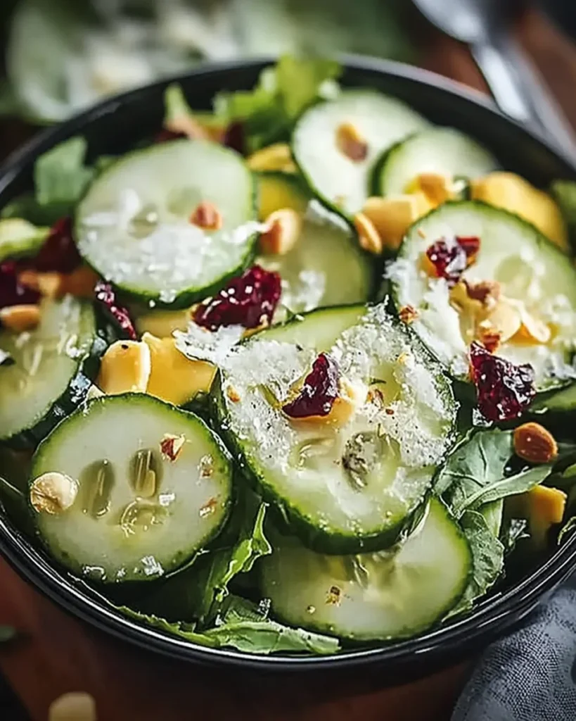 Crunchy Cucumber Cheese Snack