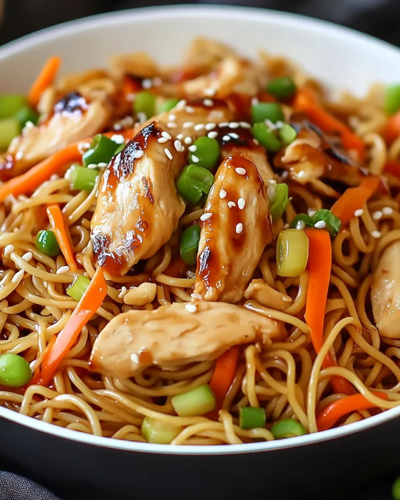Easy Homemade Chicken Yakisoba