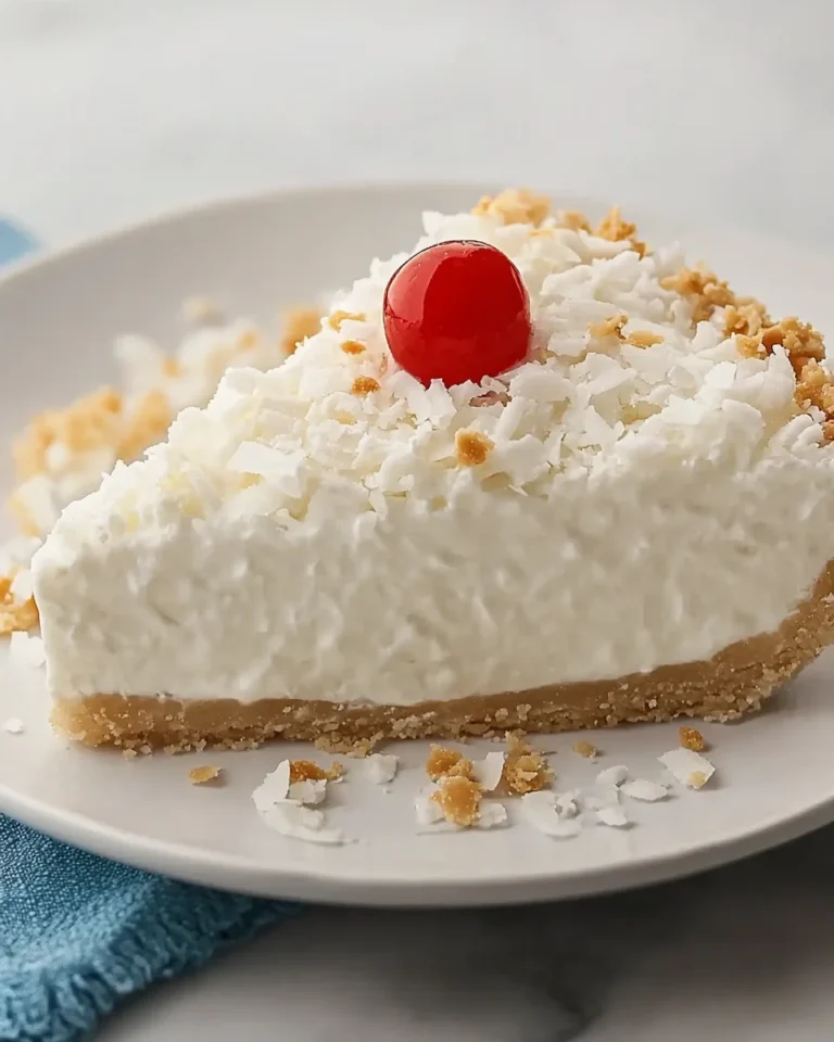 Easy no-bake coconut pie