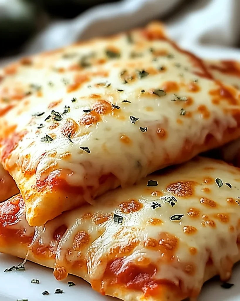 Homemade Cheesy Pizza Pockets