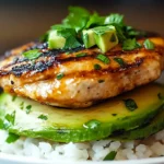 Honey Lime Chicken Avocado Rice