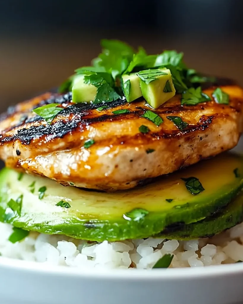 Honey Lime Chicken Avocado Rice