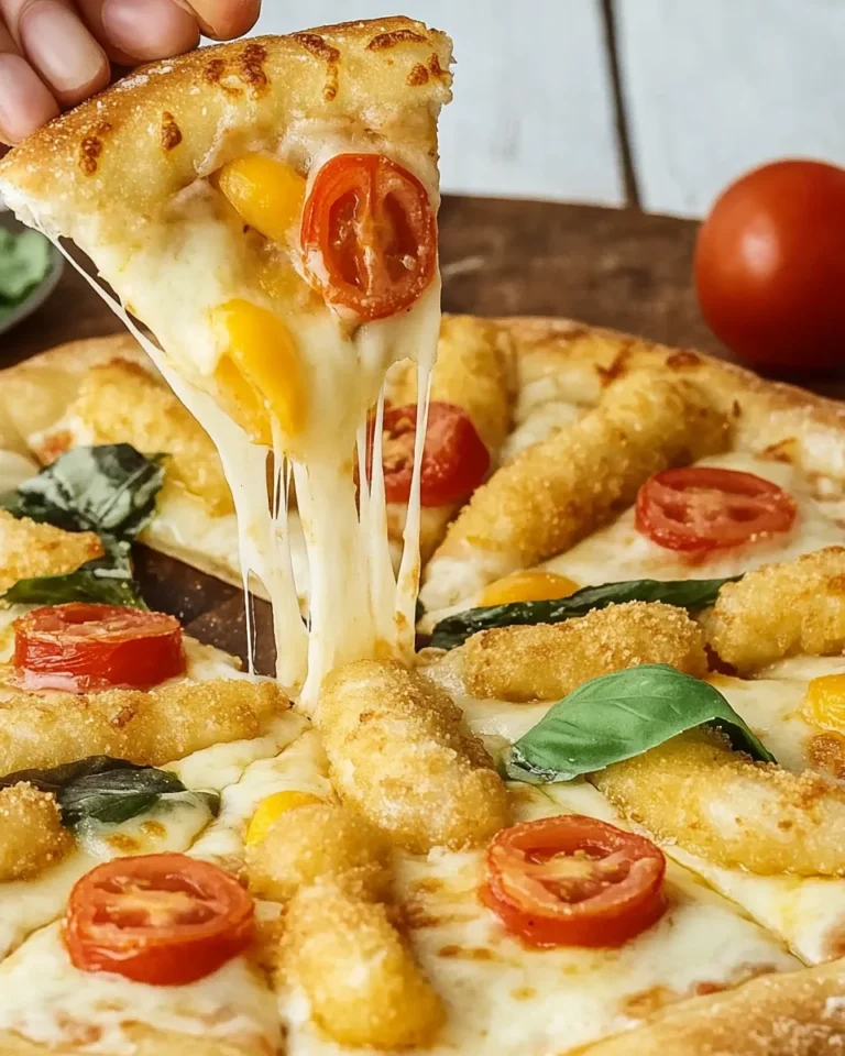 Kid-friendly seafood pizza