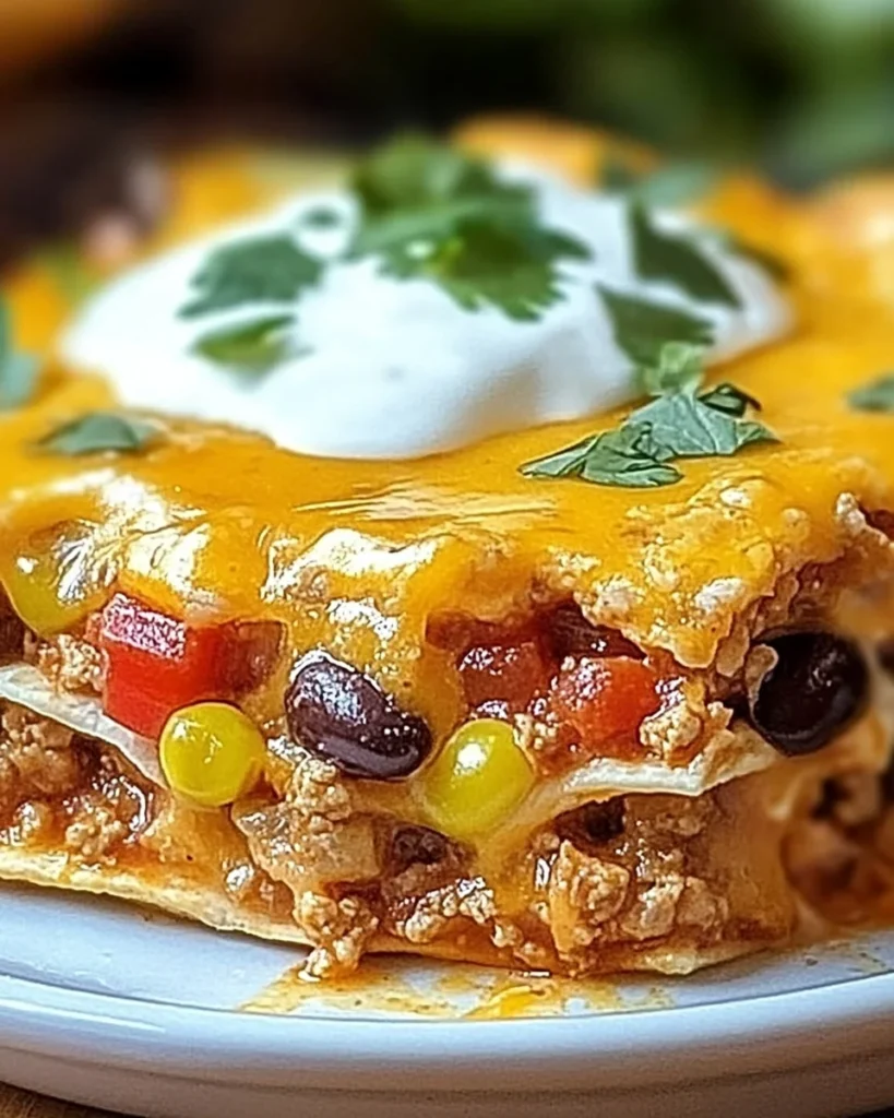 Layered Burrito Casserole