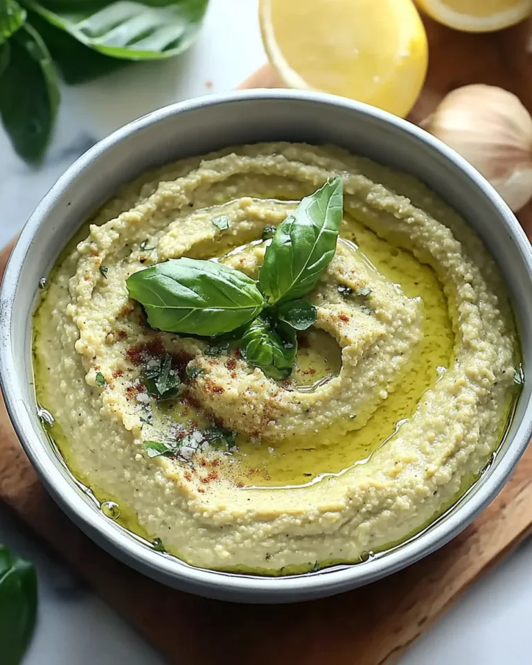 Lemon Basil Hummus
