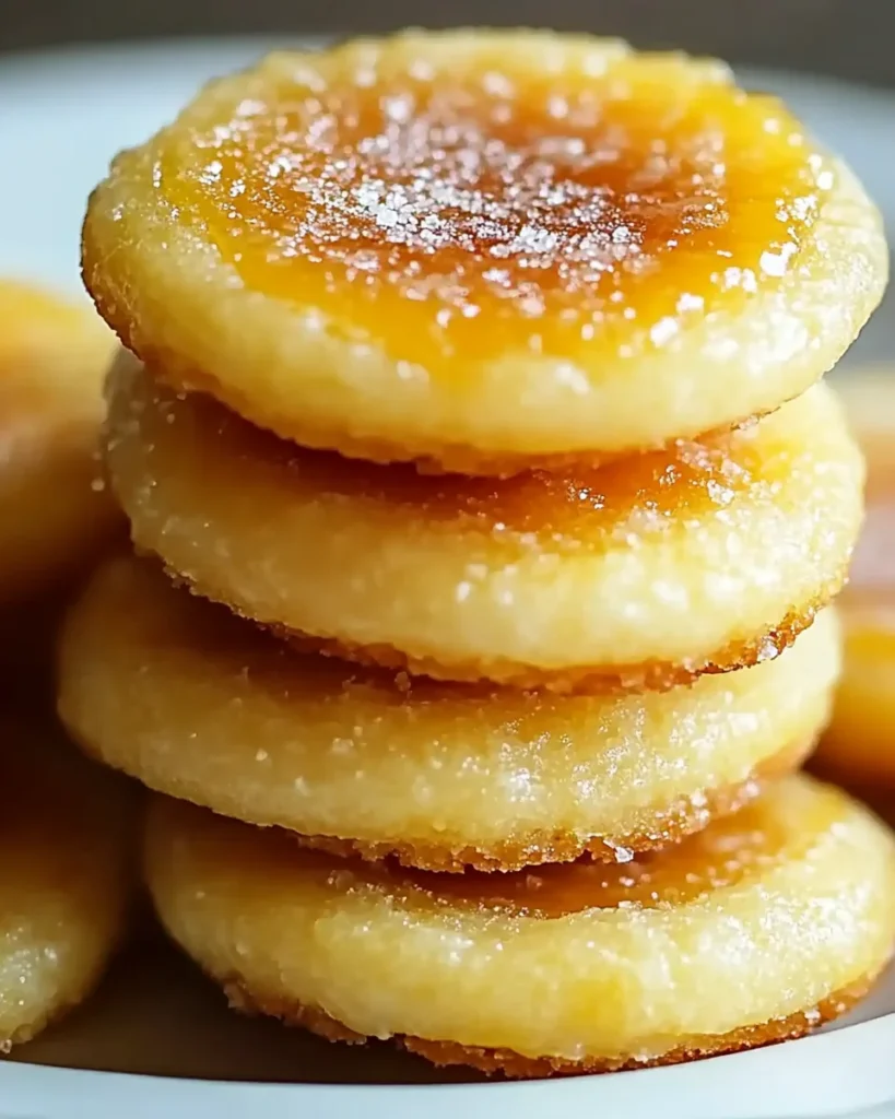 Lemon Curd Brûlée Cookies