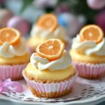 Mini Easter Orange Cheesecakes