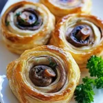 Mushroom Puff Pastry Pinwheels