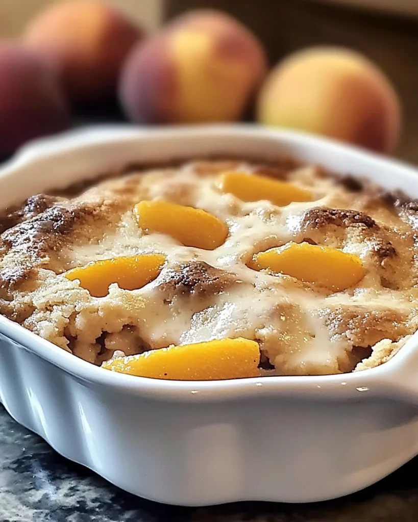 Old Time Oven Peach Cobbler