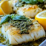 Pesto Parmesan Baked Cod