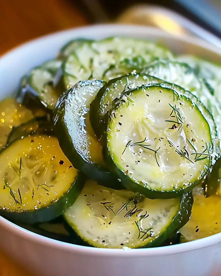 Pickle Juice Cucumber Salad