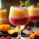 Raspberry Mango Daiquiris