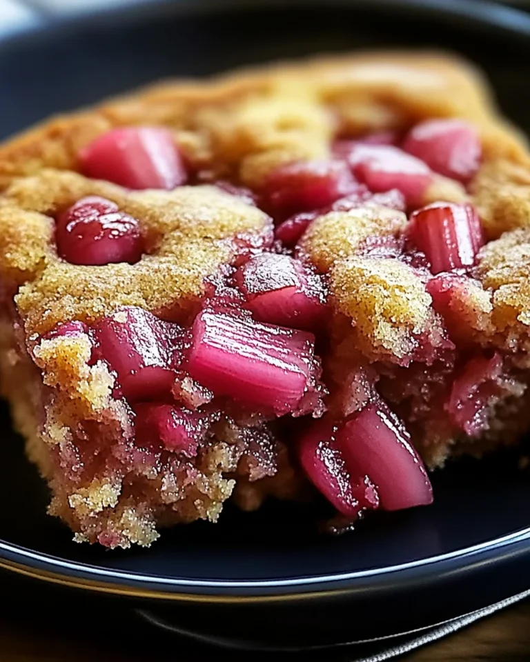 Rhubarb Cake Butter Sauce