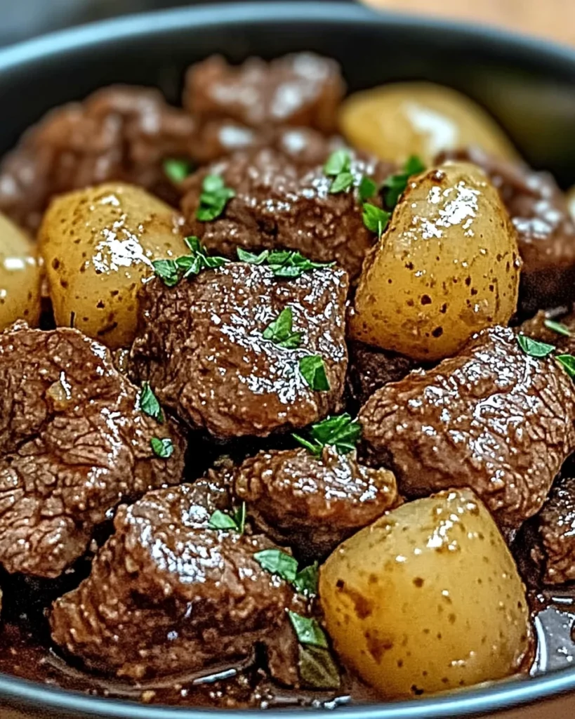 Slow Cooker Garlic Butter Beef