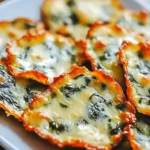 Spinach Dip and Cheese Bites