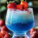 Strawberry Blue Hawaiian Cocktail