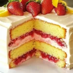 Strawberry Lemonade Layer Cake