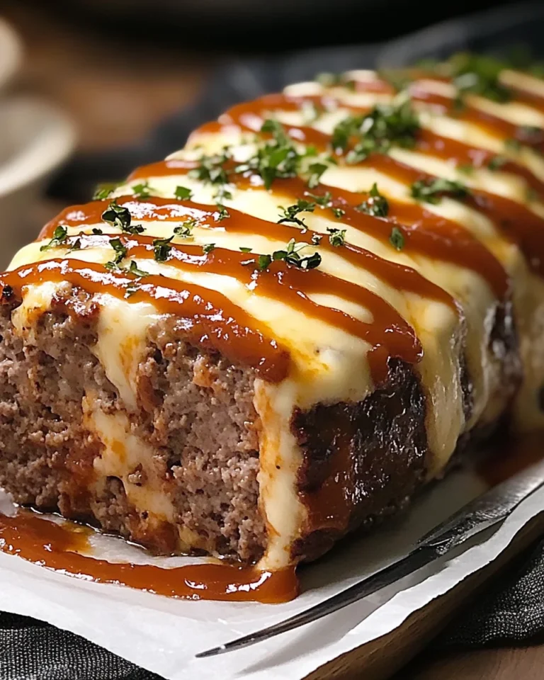 Stuffed Meatloaf with Mozzarella