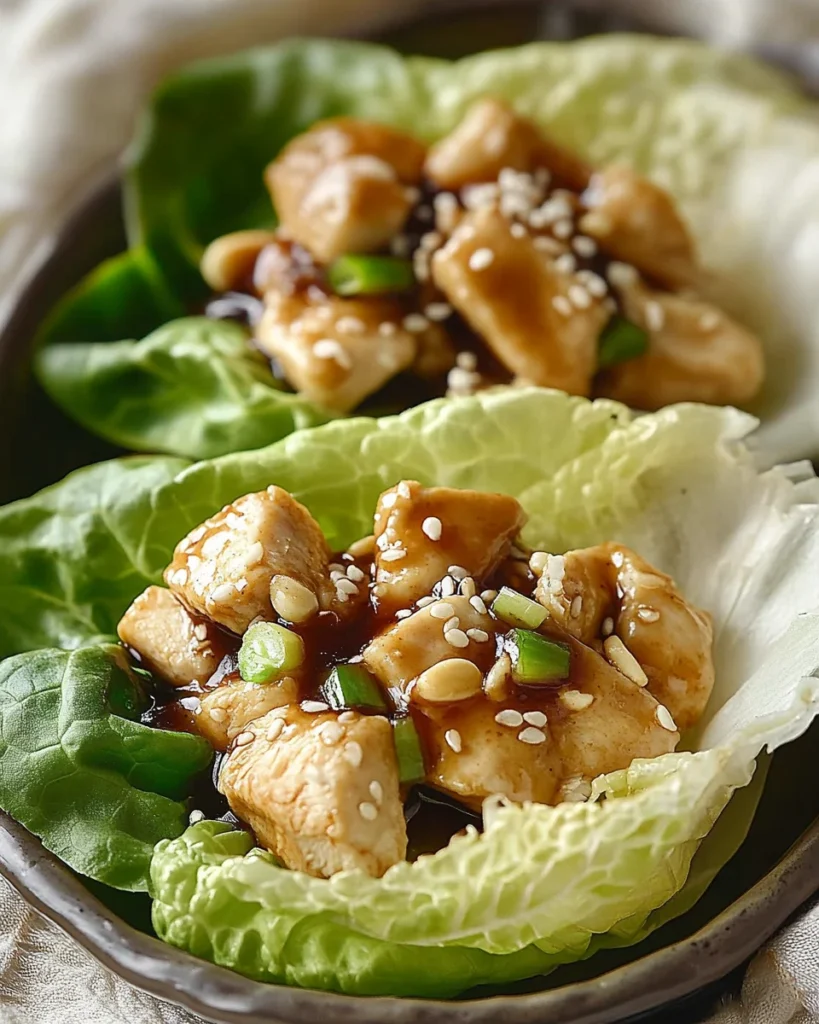 Teriyaki Chicken Lettuce Wraps