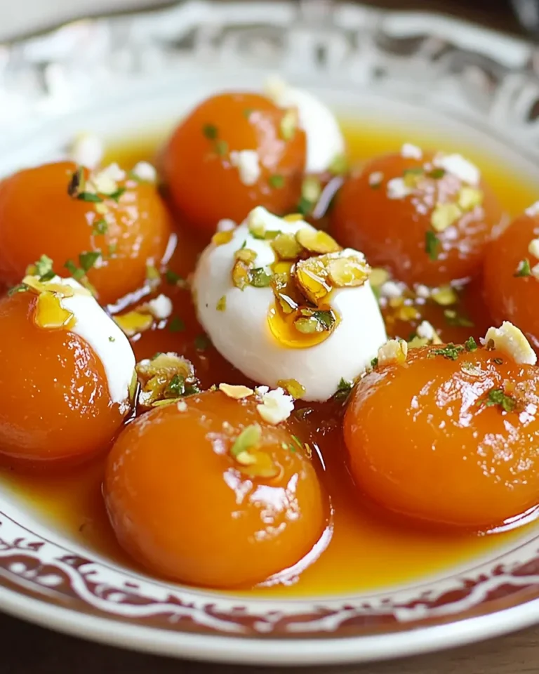 Turkish Poached Apricots Delight