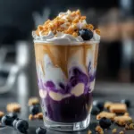 Iced Blueberry Cheesecake Latte