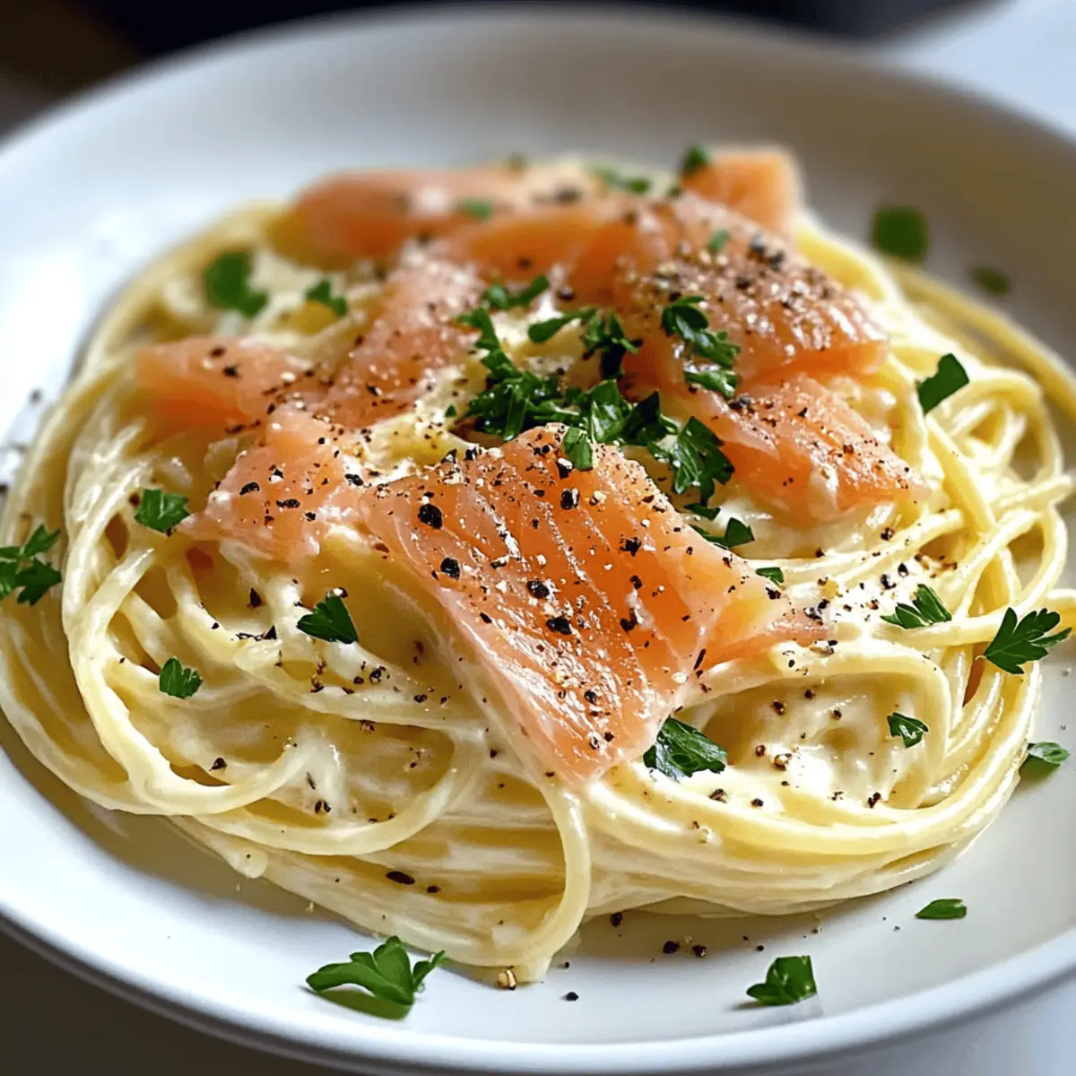 Smoked Salmon Carbonara