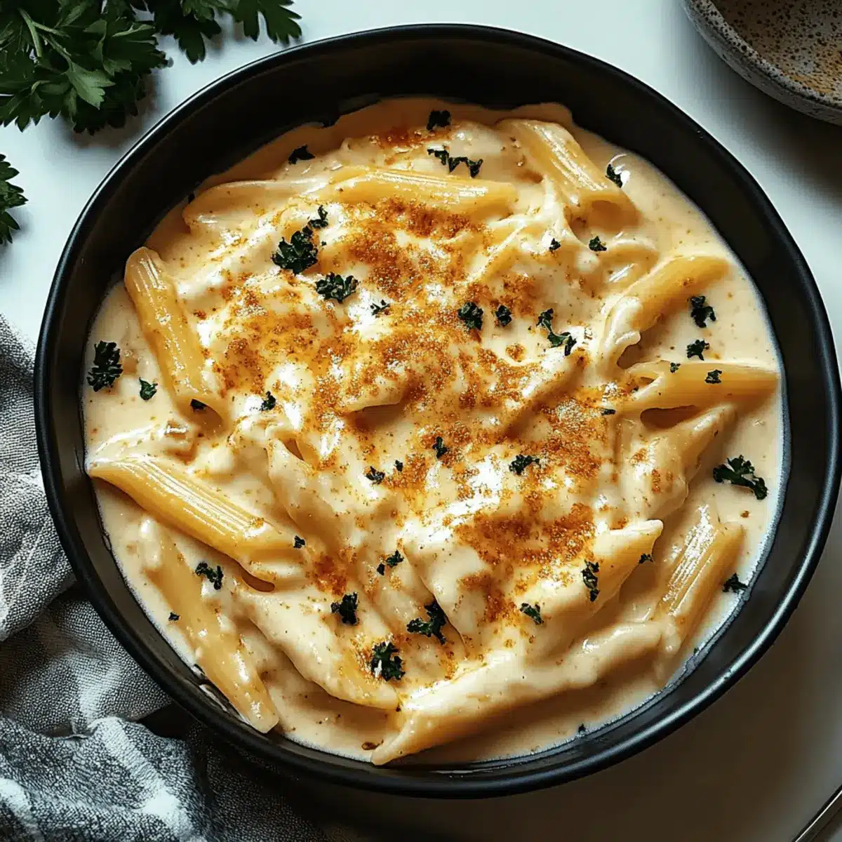 Buffalo Chicken Alfredo Penne