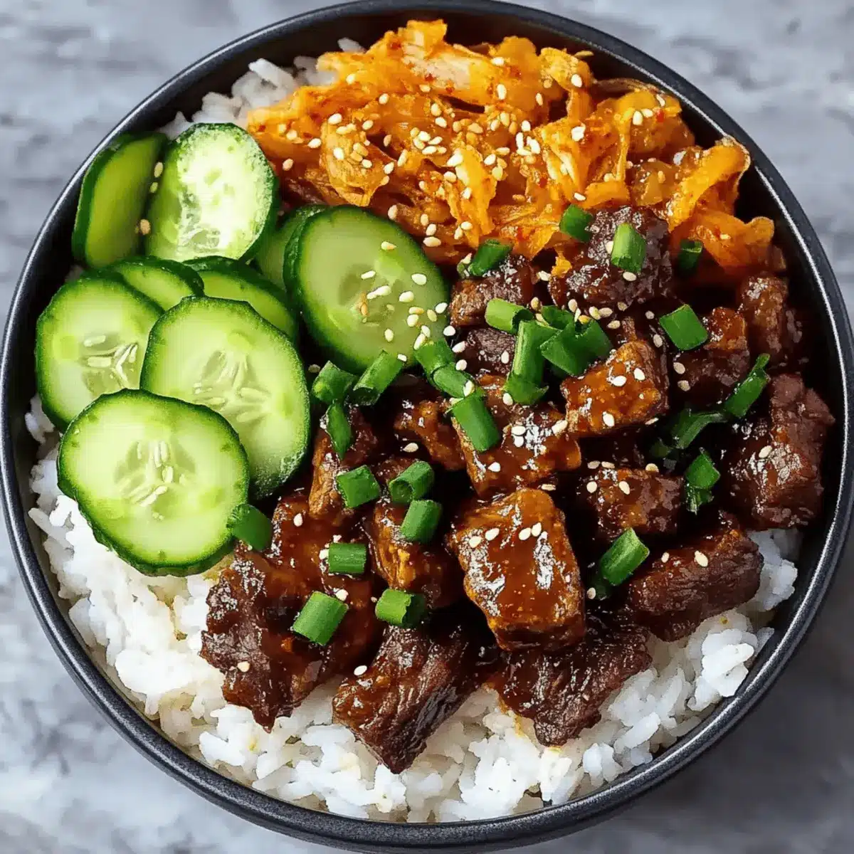 Korean Spicy Beef Bowls