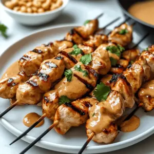 Chicken Satay with Peanut Sauce
