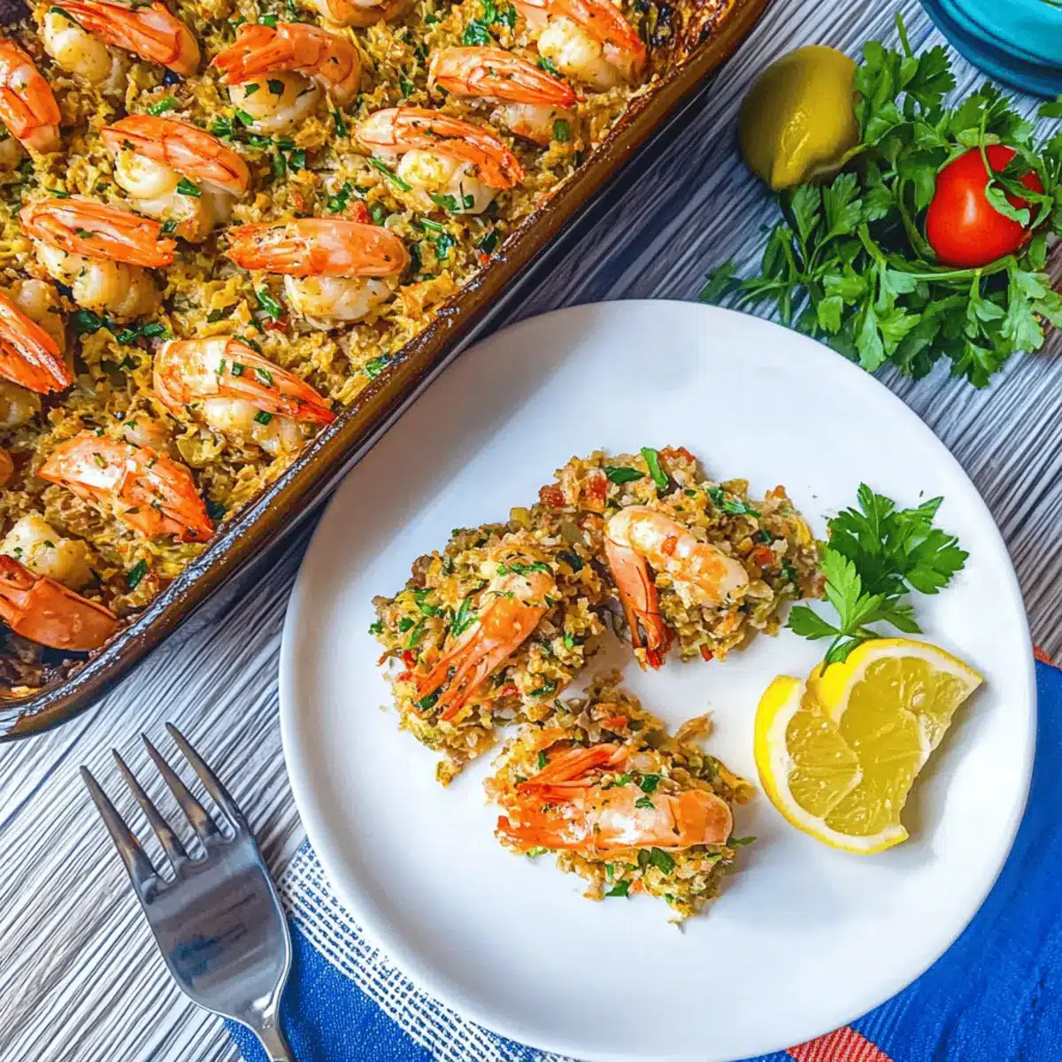 Baked Crab-Stuffed Shrimp Casserole