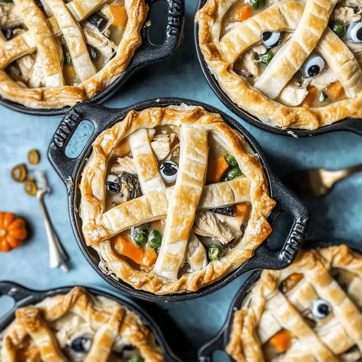 Mummy Chicken Pot Pies