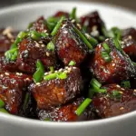 Sweet and Sticky Steak Bites