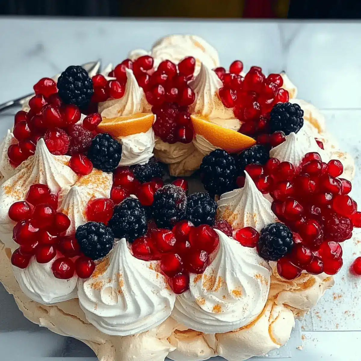 Christmas Wreath Pavlova