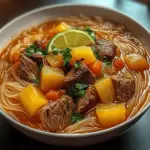 Fideo Beef Potato Soup
