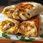 Ooey-Gooey Cheesy Garlic Chicken Wraps