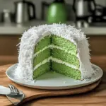 Decadent Pandan Coconut Cake