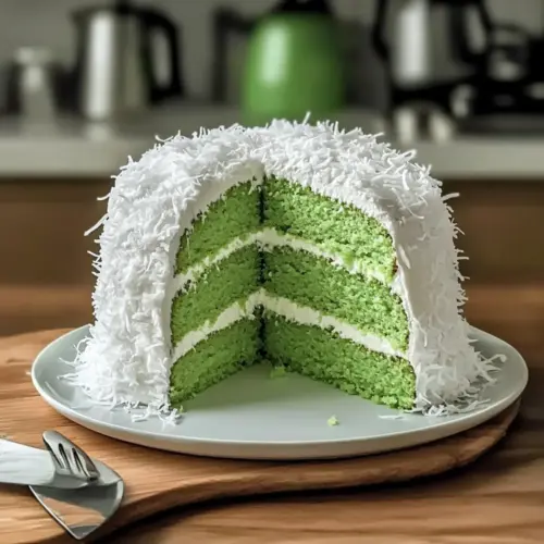 Decadent Pandan Coconut Cake