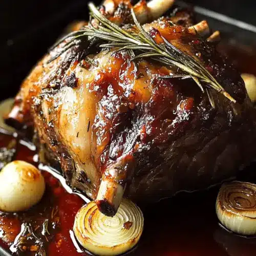 Slow Roasted Rosemary Garlic Lamb Shoulder