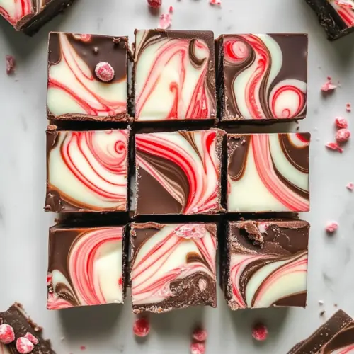 Peppermint Swirl Fudge