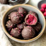 Raspberry Almond Truffles